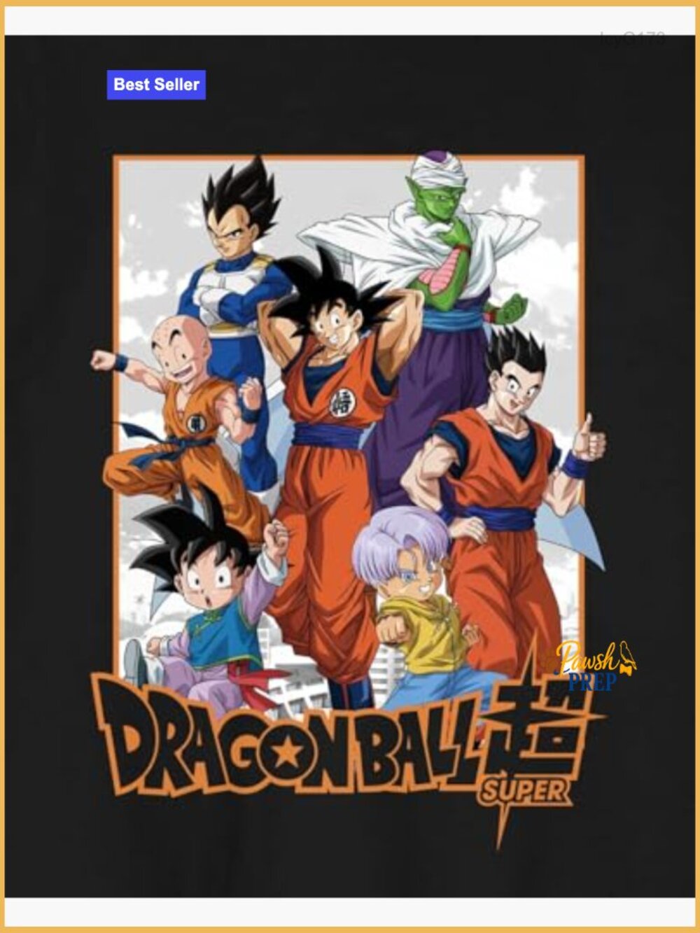 Dragon Ball Z Super Graphic Tee - Goku Vegeta Piccolo Gohan View 4